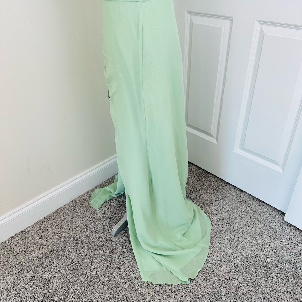 Source Unknown Mint Green Asymmetrical Dress - image 8